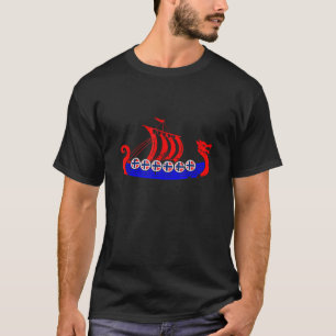 Noors Viking zeilgeschenk Noorwegen T-Shirt