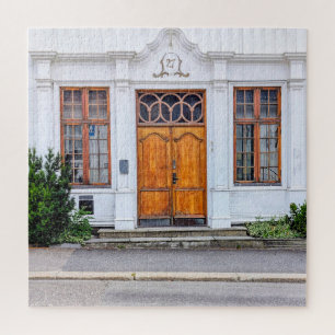 Noorse art nouveau deur legpuzzel