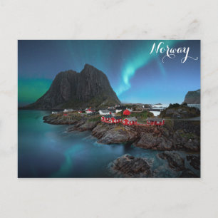 Noorse Aurora Borealis noordelijke hooglichten Briefkaart