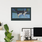 Noorse boskat poster (Thuiskantoor)