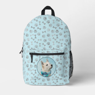 Noorse Buhund Schilderij - Mooie Originele Honden Bedrukte Rugzak
