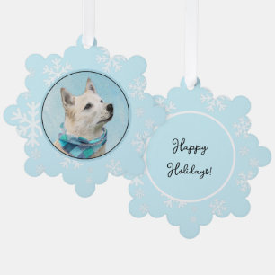 Noorse Buhund Schilderij - Mooie Originele Honden Ornament Kaart