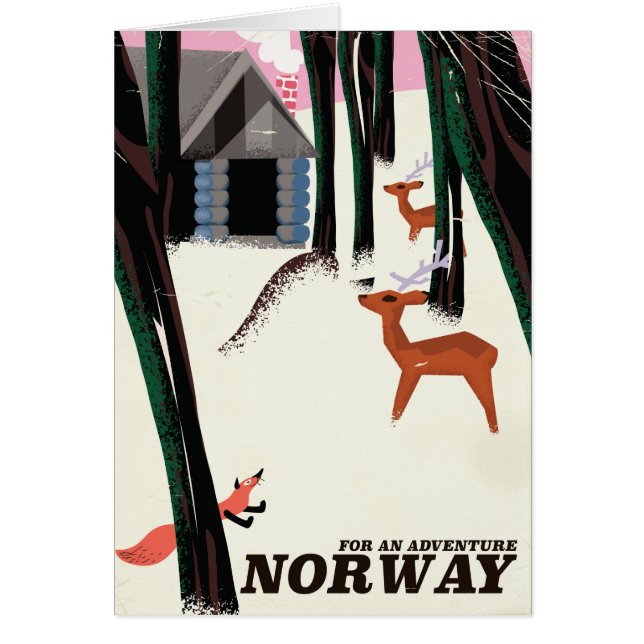 Noorse cartoons reisposter (Voorkant)