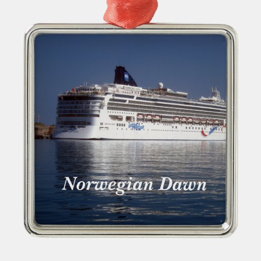 Noorse Dageraad Metalen Ornament (Voorkant)