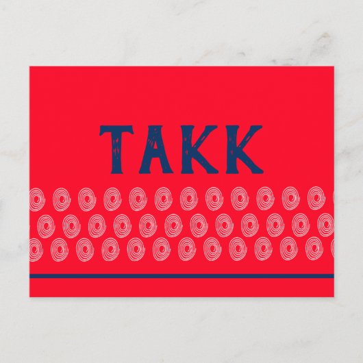 Noorse Dank Je Briefkaart (Voorkant)