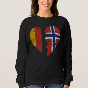 Noorse Duitse vlag Hart Duitsland Noorse vlag Ro Trui