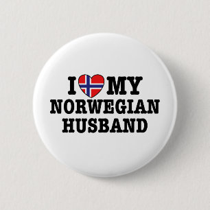 Noorse echtgenoot ronde button 5,7 cm