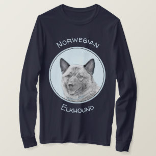 Noorse Elandhond Schilderij - Originele Honden Kun T-shirt