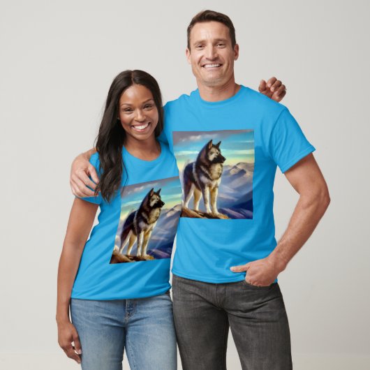 Noorse Elkhound Dog T-shirt (Unisex)