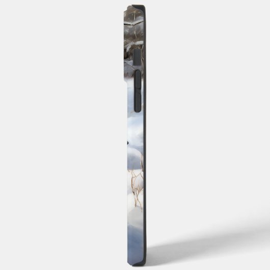 Noorse Elkhound liet het sneeuwkerst Case-Mate iPhone Case (Achterkant / Links)