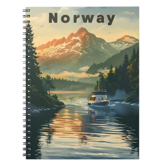 Noorse fjord notitieboek (Voorkant)