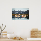 Noorse foto van Boats Poster (Keuken)