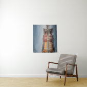 Noorse geverfde huizen wandkleed (In situ)