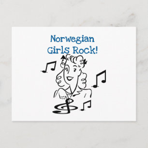 Noorse Girls Rock Briefkaart