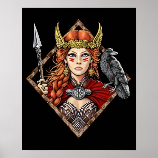 Noorse godin Freya Poster (Voorkant)