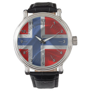 Noorse golfvlag horloge