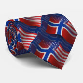 Noorse Golfvlag Stropdas (Opgerold)