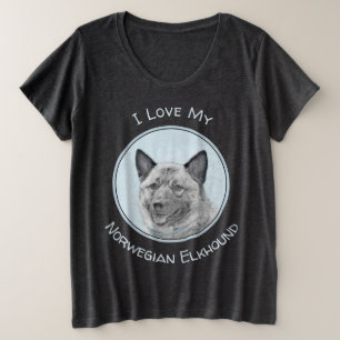 Noorse goudschilderingen - oorspronkelijke hondenk grote maat t-shirt