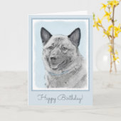 Noorse goudschilderingen - oorspronkelijke hondenk kaart (Gele Bloem)