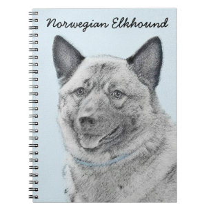 Noorse goudschilderingen - oorspronkelijke hondenk notitieboek