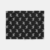 Noorse Hondenras Silhouettes Pattern Fleece Deken (Voorkant (Horizontaal))