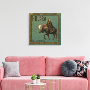 Noorse Huldra Bosvrouw Canvas Afdruk