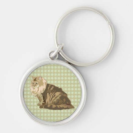 Noorse kat sleutelhanger (Voorkant)