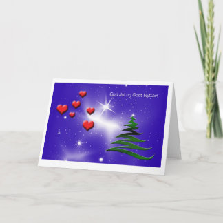 Noorse kerstkaart feestdagen kaart