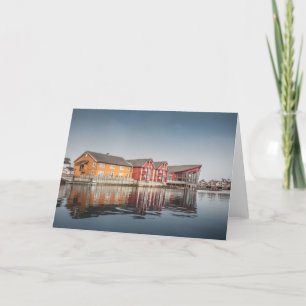 Noorse kleurrijke huizen kaart