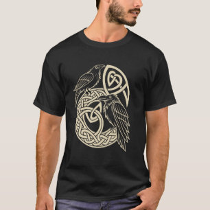Noorse knoopwerk raven u2013 Huginn & Muninn Vikin T-shirt