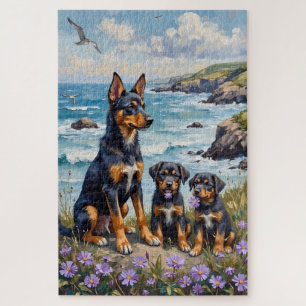 Noorse Lundehund Kustklif Kunst Legpuzzel