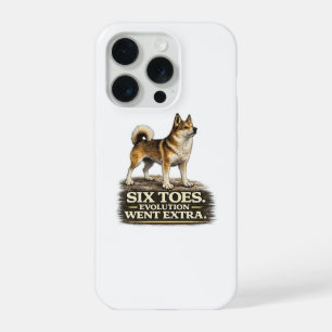Noorse Lundehund T-shirt – Zes Tenige Evolutie Wen iPhone 15 Pro Hoesje