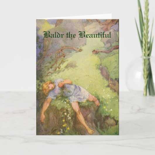 Noorse mythologie - Baldr het mooie Wenskaart Kaart (Voorkant)