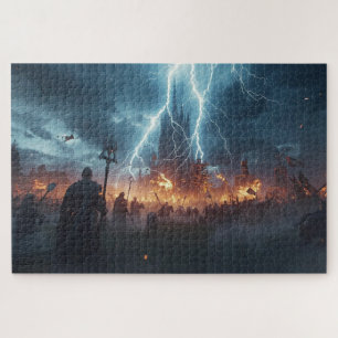 Noorse mythologie slagveld legpuzzel
