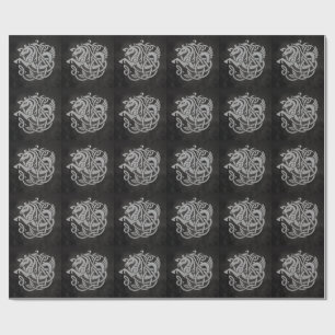 Noorse mythologische paardenknoopontwerp cadeaupapier