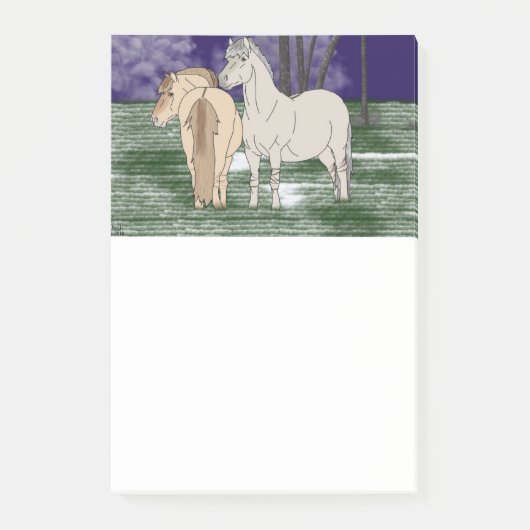 Noorse paarden post-it® notes (Voorkant)