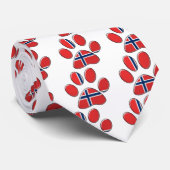 Noorse patriotkat stropdas (Opgerold)