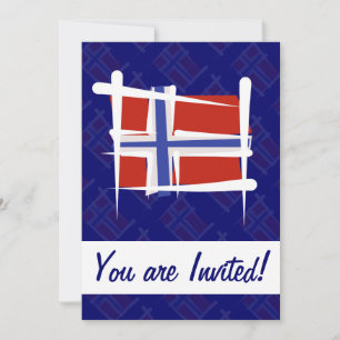 Noorse penseelvlag kaart