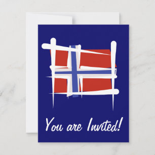 Noorse penseelvlag kaart
