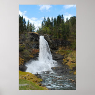 Noorse Poster voor watervallen