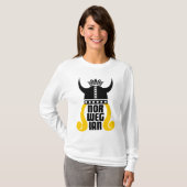 Noorse prinses Funny Dames Long hoeve T T-shirt (Voorkant volledig)