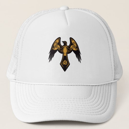 Noorse Raven Trucker Hoed Trucker Pet (Voorkant)