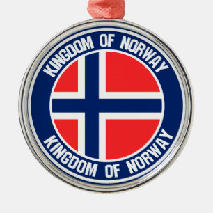 Noorse Ronde Emblem Metalen Ornament