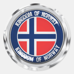 Noorse Ronde Emblem Sticker