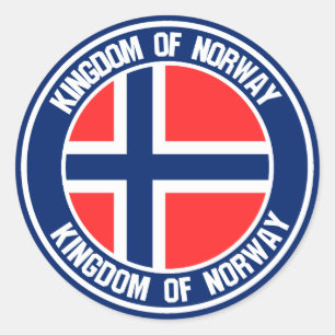Noorse Ronde Emblem Sticker
