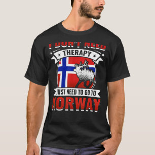 Noorse Scandinavia Deer North Cape Noorwegen T-shirt