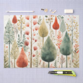 Noorse, Scandinavische bomen ontkoppeling Tissuepapier (Craft)