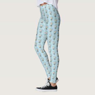 Noorse schilderij - Kute Original Dog Art Leggings