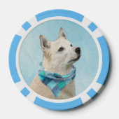 Noorse schilderij - Kute Original Dog Art Poker Chips (Achterkant)