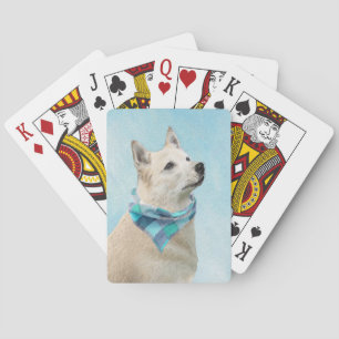 Noorse schilderij - Kute Original Dog Art Pokerkaarten